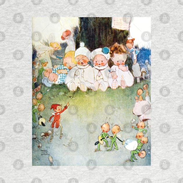 Babies Being Tended By Fairies - Peter Pan, Mabel Lucie Attwell by forgottenbeauty